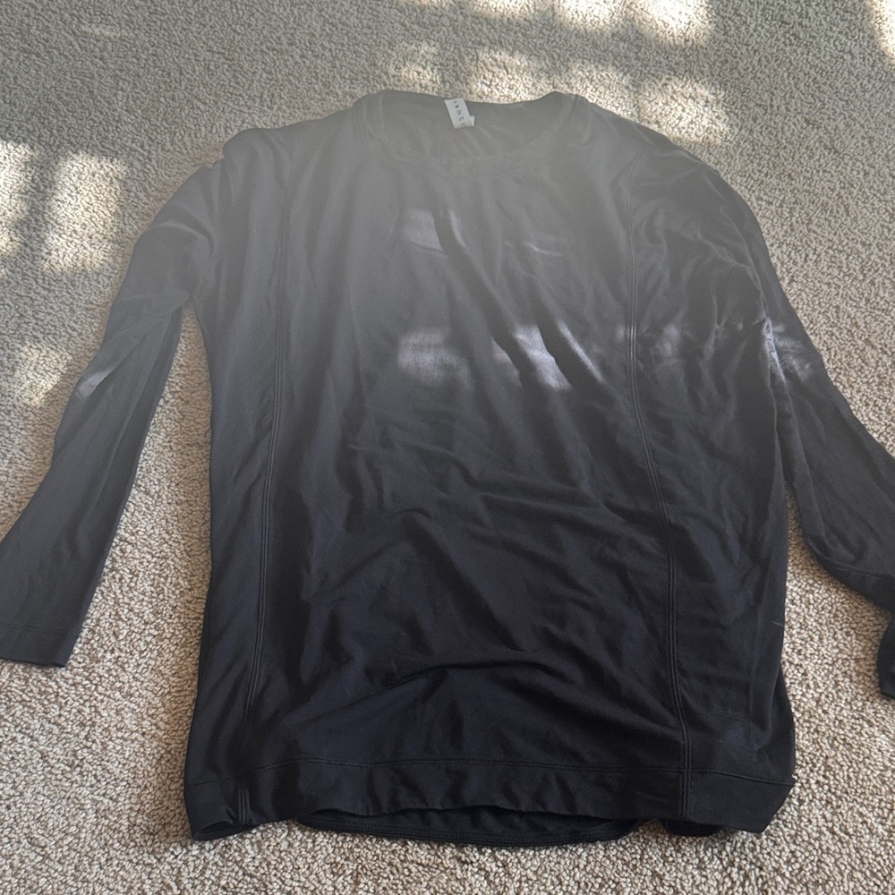 lululemon athletica woman’s Black Long Sleeve Tee